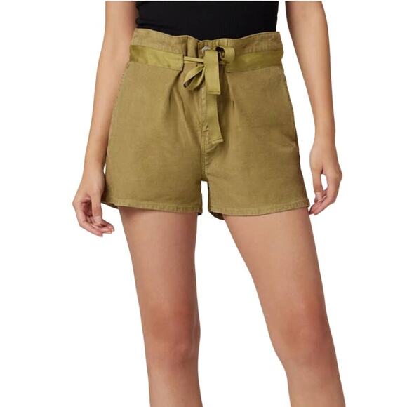 Hudson Jeans Pants - Hudson shorts Paper bag green size 28